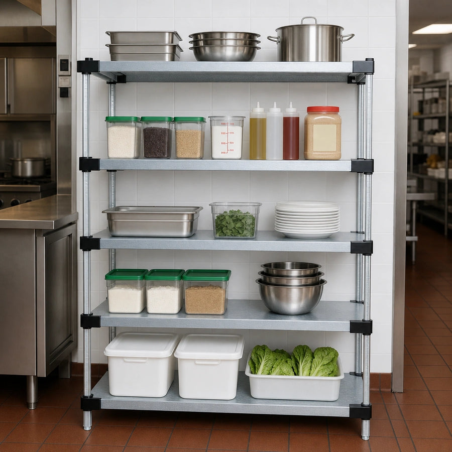 Five Solid Shelves