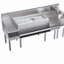 Thumbnail image #4 for Krowne Royal Series 72-Inch Underbar Cocktail Station with Center Ice Bin, Blender Station, Liquor Display, Drainboard, and 10-Circuit Cold Plate