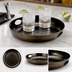 Thumbnail image #3 for American Metalcraft 16-Inch Round Hammered Aluminum Beverage Tray