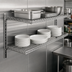 Thumbnail image #3 for Eagle Group Wire Cantilever Shelf with 1-Inch Wraparound Ledge, 42 x 12 Inches, Stainless Steel