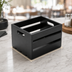 Thumbnail image #3 for Rectangular Black Wood Serving Crate