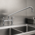 Thumbnail image #3 for T&S Brass Low-Lead Double Pantry Deck-Mount Mixing Faucet with 18-Inch Swing Nozzle and 8-Inch Centers