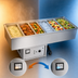 Thumbnail image #3 for Atlas Metal WCM-HP-X-3 3-Pan Hot/Cold Drop-In Food Well with Remote Refrigeration
