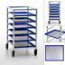 Thumbnail image #3 for New Age Mobile Half-Size Aluminum Bun Pan Rack, 6 Pan Capacity