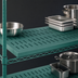 Thumbnail image #3 for Eagle Group QuadPLUS Solid Green Polymer Shelf Mat with Wire QuadTruss Frame, 48 x 24 Inches
