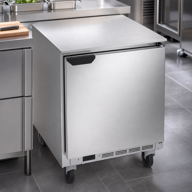 Product image #4 for Beverage-Air UCF27AHC 27-Inch Wide Single-Section Undercounter Freezer with Solid Door, 5.87 Cu. Ft., Rear-Mounted Self-Contained Refrigeration