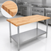 Thumbnail image #3 for John Boos JNS09-X 48-Inch x 30-Inch Wood Top Work Table with Adjustable Undershelf