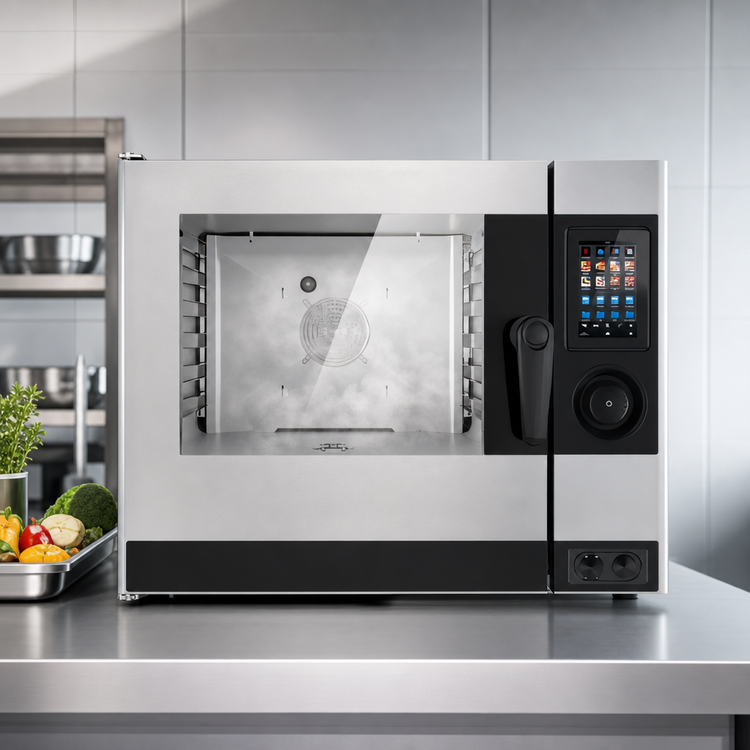 Product image #3 for Lainox Compact Naboo Boilerless Electric Direct Steam Countertop Combi Oven, 6 x 1/1 GN