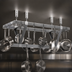 Thumbnail image #3 for Eagle Group Triple-Bar Ceiling-Mounted Stainless Steel Pot Rack, 64