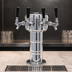 Thumbnail image #3 for Glastender Mini Mushroom 4-Faucet Air-Cooled Draft Dispensing Tower, Mirror Finish