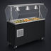 Thumbnail image #3 for Vollrath 2-Series Affordable Portable™ Mobile Refrigerated 3-Pan Cold Food Buffet Station with Clear Acrylic Breath Guard and Storage Base