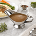 Thumbnail image #3 for Stainless Steel 10 oz Gravy Boat with Flat Loop Handle and Tapered Spout