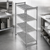 Thumbnail image #3 for Cambro Camshelving Basics Plus 4-Tier Vented Stationary Starter Unit, 18 x 48 x 64 Inches, Brushed Graphite