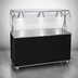 Thumbnail image #3 for Vollrath 2-Series Affordable Portable 60-Inch Mobile Solid-Top Utility Station with Illuminated Buffet Breath Guard and Sliding Door Storage