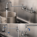 Thumbnail image #3 for T&S Brass Pot & Kettle Filler Faucet, Wall Mount, 8-Inch Centers, 18-Inch Double-Joint Swing Nozzle
