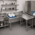 Thumbnail image #3 for Advance Tabco L-Shaped Island-Clean Dish Table, Right-Side Attachment, 71 Inch, 304 Stainless Steel Top