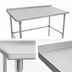 Thumbnail image #3 for John Boos Stallion 120 in. x 24 in. Stainless Steel Work Table with 1-1/2 in. Rear Backsplash
