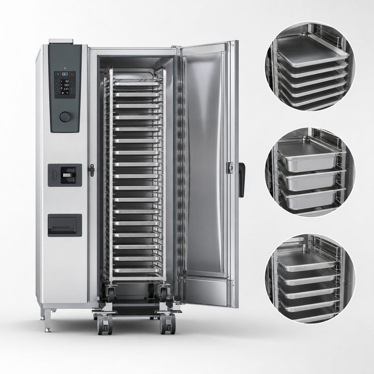 Product image #3 for RATIONAL iCombi Classic 20-Half Size Floor Model Natural Gas Combi Oven, 208/240V, 1-Phase