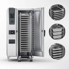 Thumbnail image #3 for RATIONAL iCombi Classic® ICC 20-HALF NG 208/240V 1 PH (LM200FG) 20-Pan Floor Model Natural Gas Combi Oven, 208/240V, 1-Phase