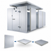 Thumbnail image #3 for AmeriKooler Quick Ship Indoor Walk-In Cooler with Floor and Remote R-448A Refrigeration, Nominal 6' x 12', 7'-7