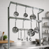 Thumbnail image #3 for John Boos PRD3A Table-Mounted Double-Bar Stainless Steel Pot Rack with 14 Double Hooks