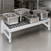 Thumbnail image #3 for Fermostock 42-Inch x 22-Inch x 12-Inch Aluminum Dunnage Rack with Adjustable Composite Feet
