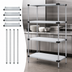 Thumbnail image #3 for Solid Stainless Steel Shelving Starter Kit, 42 x 14 x 54 Inches, 4 Shelves, 600-800 lb Capacity