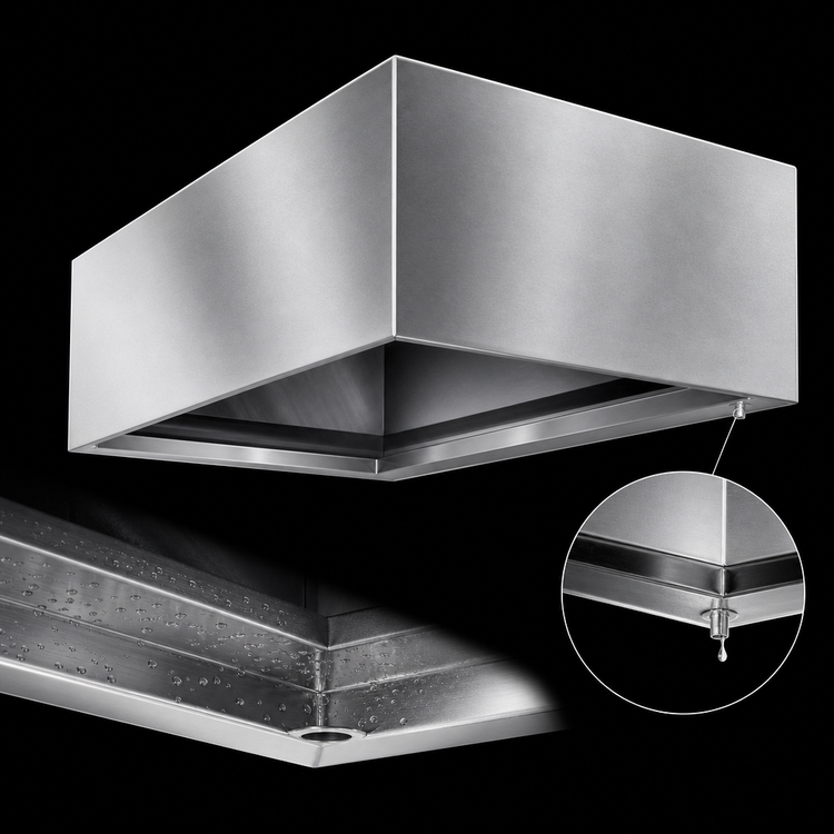 Product image #3 for SpecAir 36-Inch Square Condensate Hood with Exhaust Duct