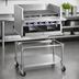 Thumbnail image #3 for Imperial 72-Inch Stainless Steel Open Base Equipment Stand with Undershelf for IABA-72