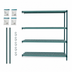 Thumbnail image #3 for Metro Super Erecta Pro 4-Shelf Add-On Stationary Polymer Shelving Unit, 21 x 72 x 74 Inches