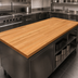 Thumbnail image #3 for Appalachian Red Oak Blended Edge Grain Island Countertop, 132 x 48 x 1-3/4 Inch, Varnique Finish