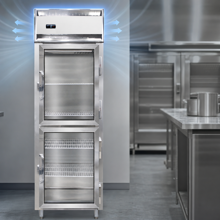 Product image #3 for Continental Refrigerator Designer Line 1-Section Reach-in Freezer with Half-Height Glass Doors