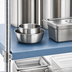 Thumbnail image #3 for QuadPlus 72 x 21 Inch Solid Blue Polymer Shelf Mat with Chrome Wire Frame