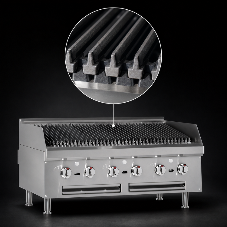 Product image #3 for Southbend HDC-24 24-Inch Countertop Gas Charbroiler with Cast Iron Radiants