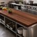 Thumbnail image #3 for John Boos Boos Block American Black Walnut Kitchen Countertop, 108 x 30 x 2-1/4 Inch, Varnique Finish