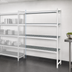 Thumbnail image #3 for 4-Tier Perforated Polymer Shelving Expansion Kit, 66-Inch H x 38-Inch W x 18-Inch D