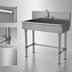 Thumbnail image #3 for Advance Tabco Freestanding Stainless Steel Service Sink with Faucet