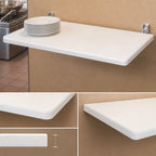 Thumbnail image #3 for Eagle Group Richlite DSR-1024 Wall-Mounted Drop Shelf, 24 x 10 in., 80 lb. Capacity, 350°F Heat Resistant