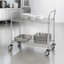 Thumbnail image #3 for Metro Super Erecta MW606 Two-Shelf Stainless Steel Utility Bus Cart, 36 x 18 Inches