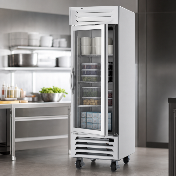 Product image #3 for Beverage-Air Vista® Series One-Section Reach-In Freezer with Hinged Glass Door, 23.32 Cu. Ft.