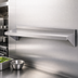 Thumbnail image #3 for Turbo Air 96-Inch Wall-Mounted 18-Gauge 304 Stainless Steel Wall Shelf with 2-Inch Rear Up-Turn