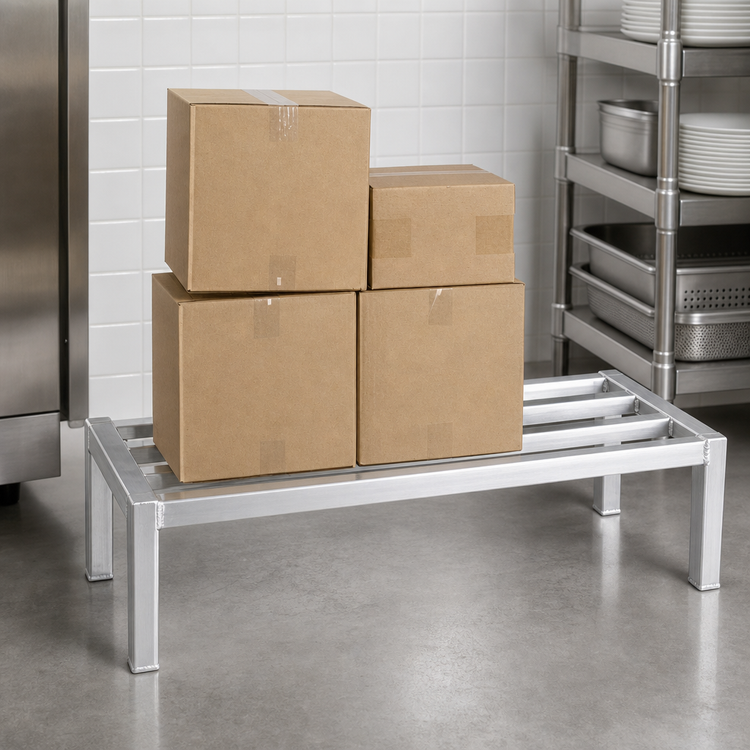 Product image #3 for New Age Heavy Duty Aluminum Dunnage Rack, 60"W x 30"D x 12"H