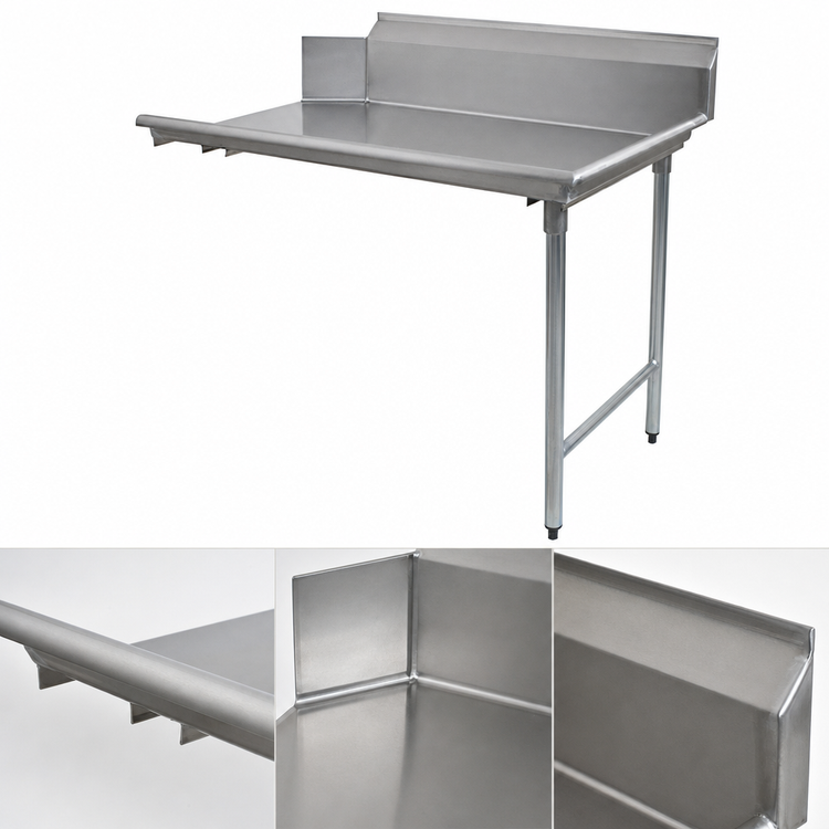 Product image #3 for Eagle Group BlendPort Straight Clean Dishtable, 24 Inch Wide, Right-Hand, 16-Gauge 304 Stainless Steel Top