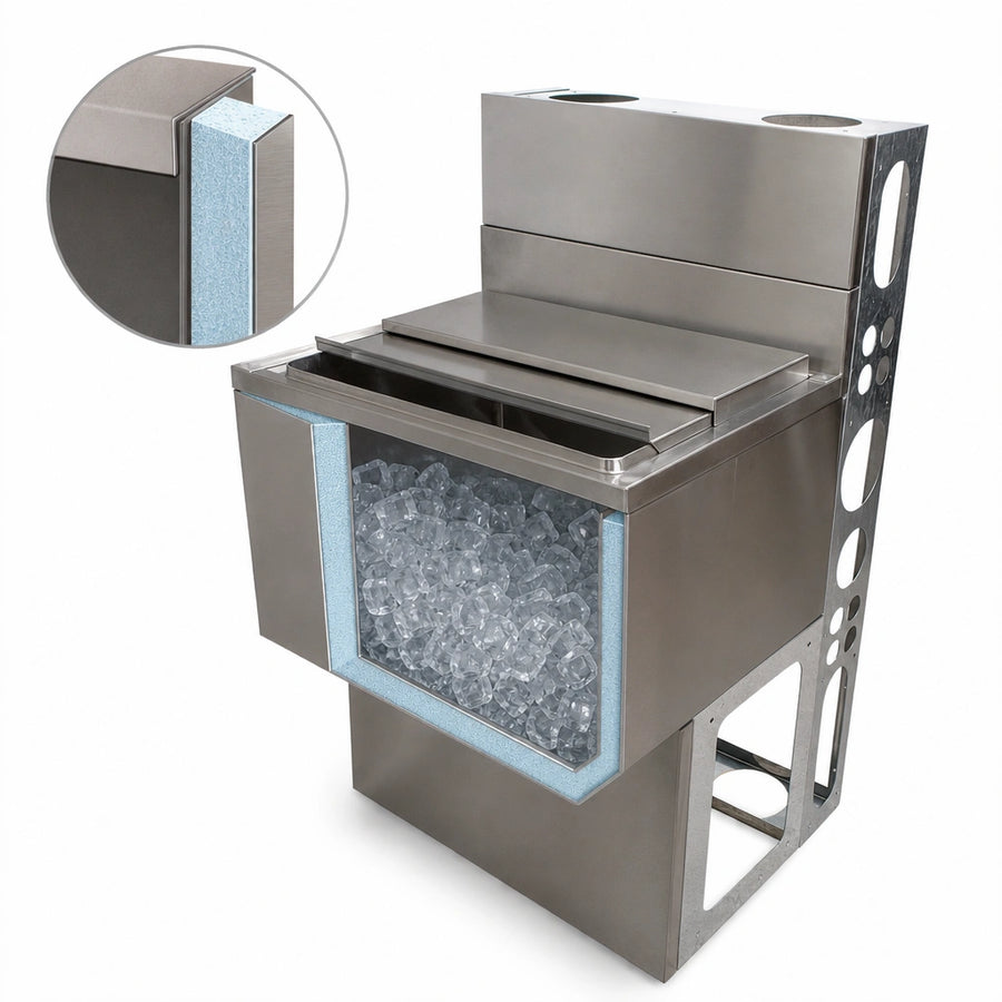 Insulated Ice Bin Construction