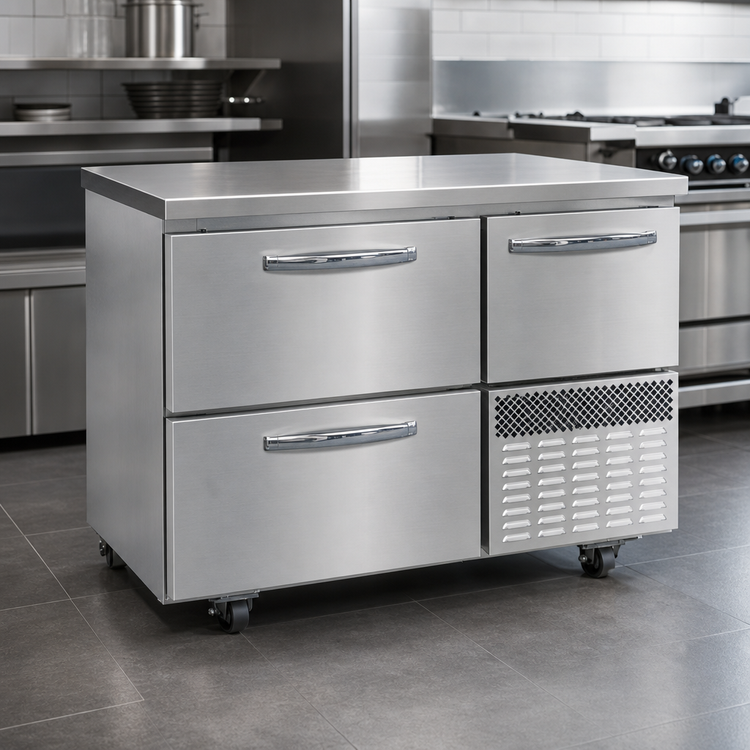 Product image #3 for Continental Refrigerator FA43N-U-D 43" Undercounter Freezer Base with 2 Drawers and 1 Door