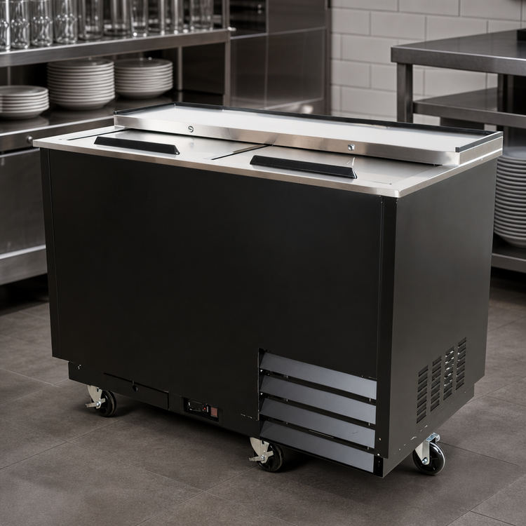 Product image #4 for BK Resources GF-50 Underbar Glass Froster / Plate Chiller, 50-Inch, 240 Mug Capacity
