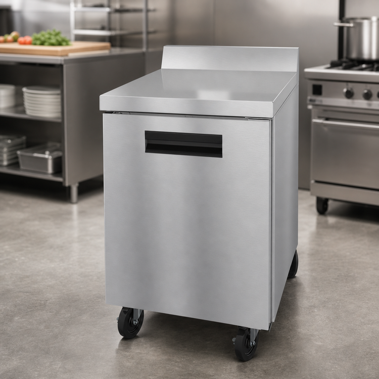 Product image #3 for Hoshizaki Steelheart 27-Inch One-Section Worktop Freezer with Solid Hinged Door, 7.21 Cu. Ft.
