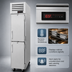 Thumbnail image #4 for Turbo Air PRO Series 1-Section Reach-In Heated Holding Cabinet with 2 Half Solid Doors, Left-Hinged