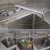 Thumbnail image #3 for John Boos PBF-16-SLF Heavy Duty Lead-Free Backsplash Mount Faucet with 16-Inch Swing Spout