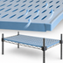 Thumbnail image #3 for QuadPlus 54 x 21 Inch Blue Louvered Polymer Shelf Mat with Wire Quad-Adjust Frame